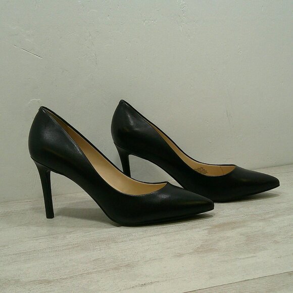 Nine West Shoes - NINE WEST Sexy Black Leather Etta Classic Pointed Toe Pumps | Heels Size 10 M